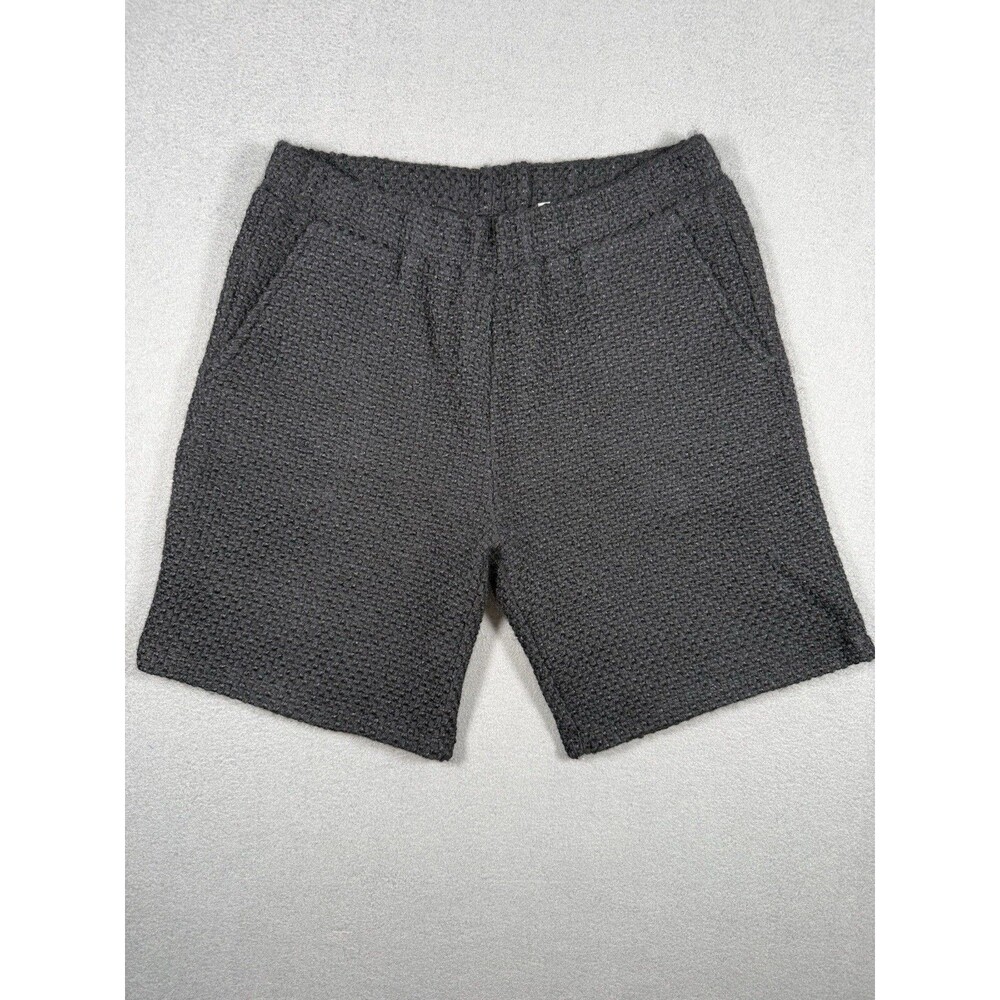 Private Stock Luxury Bouclé Knit Shorts black Size Medium
